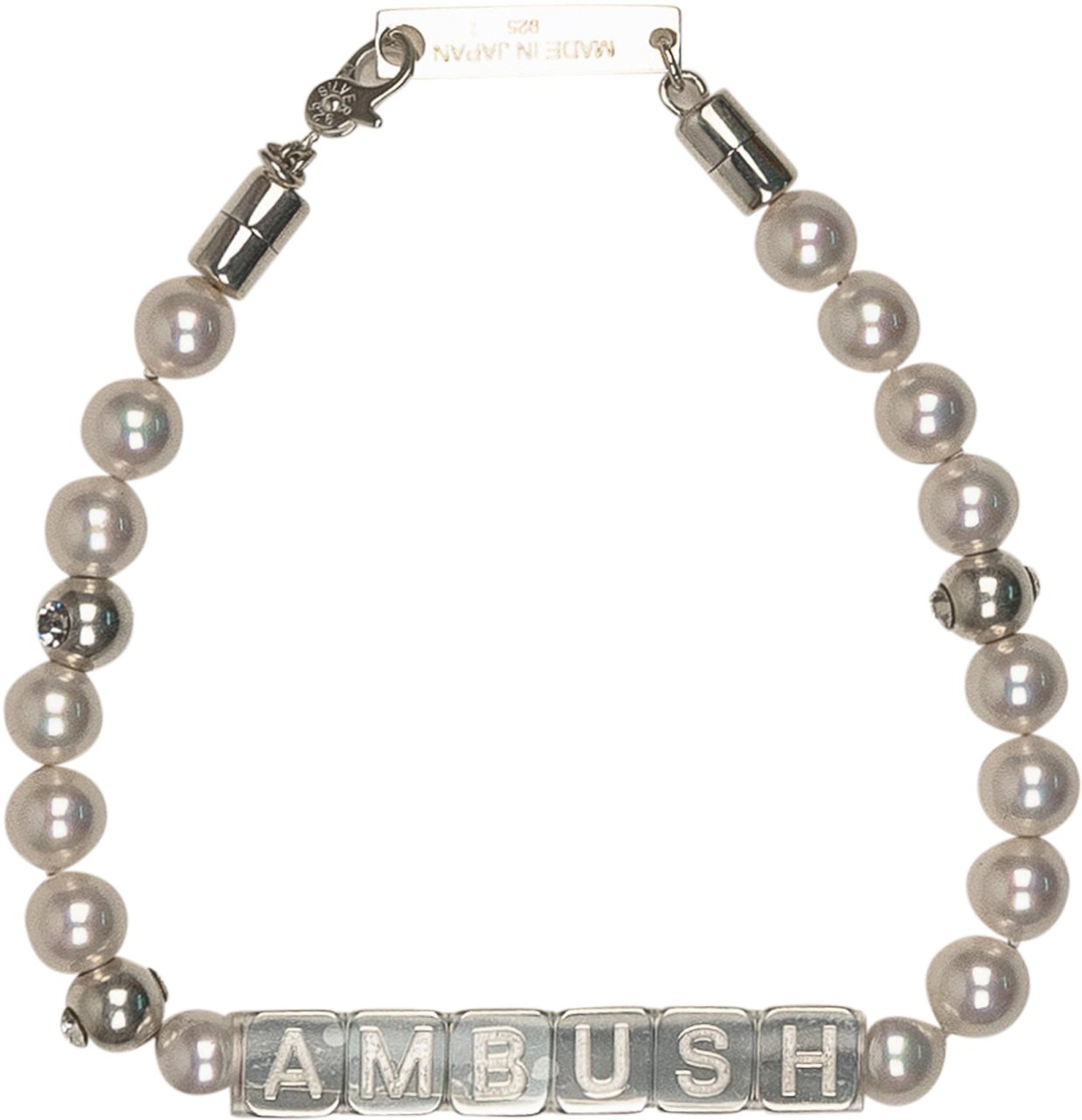 AMBUSH Braccialetto Perle Zilver