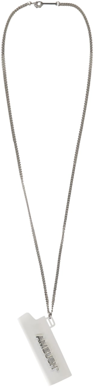 AMBUSH Lighter case necklace Wit