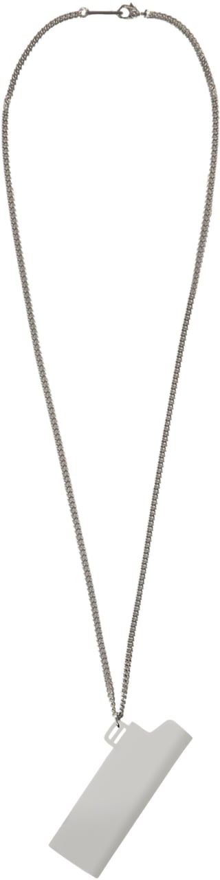 AMBUSH Lighter case necklace Wit