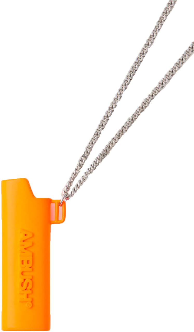 AMBUSH Collana Logo Accendino Oranje