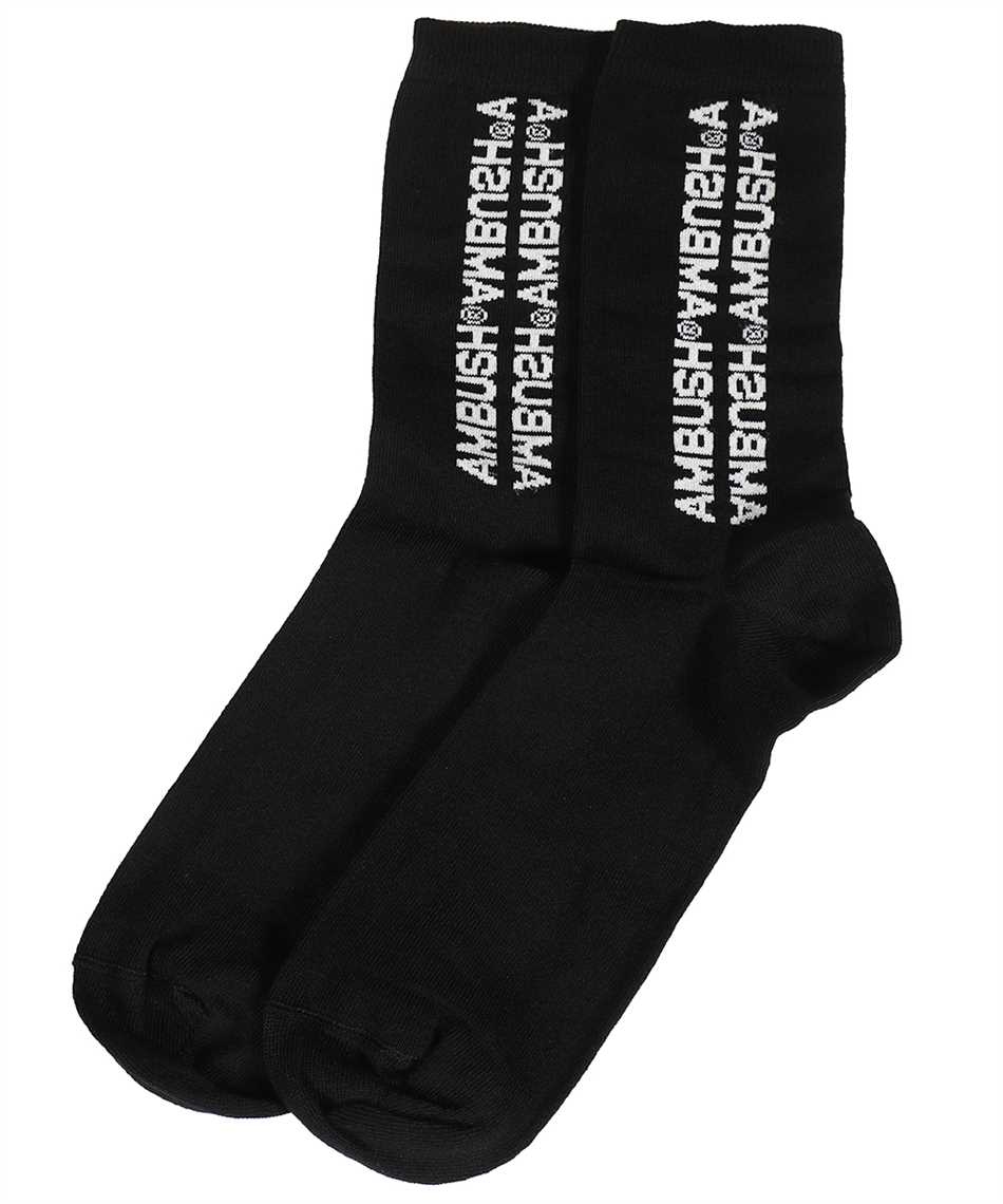 AMBUSH Logo cotton blend socks Zwart