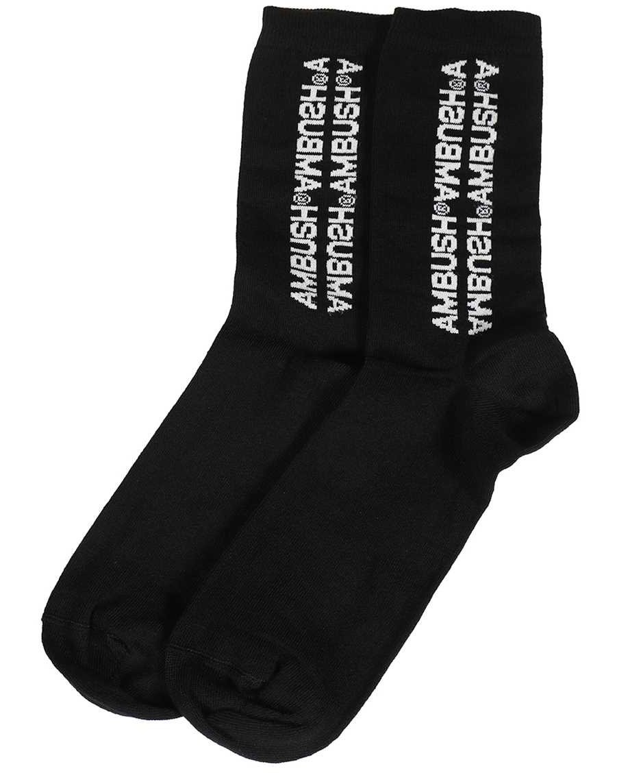 AMBUSH Logo cotton blend socks Zwart