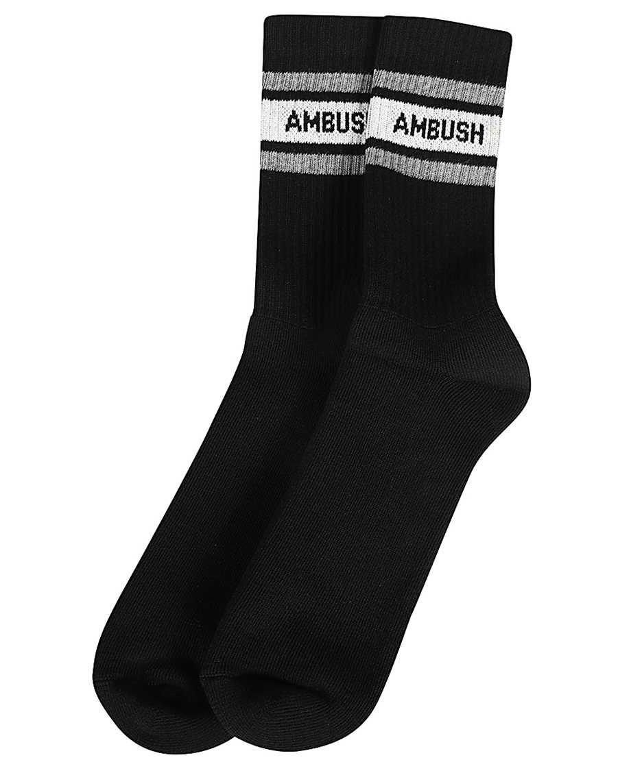 AMBUSH Logo cotton blend socks Zwart
