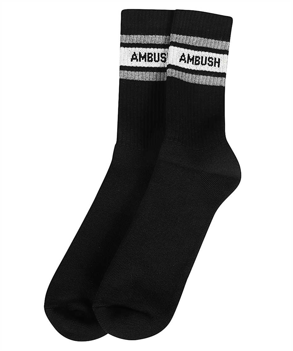 AMBUSH Logo cotton blend socks Zwart