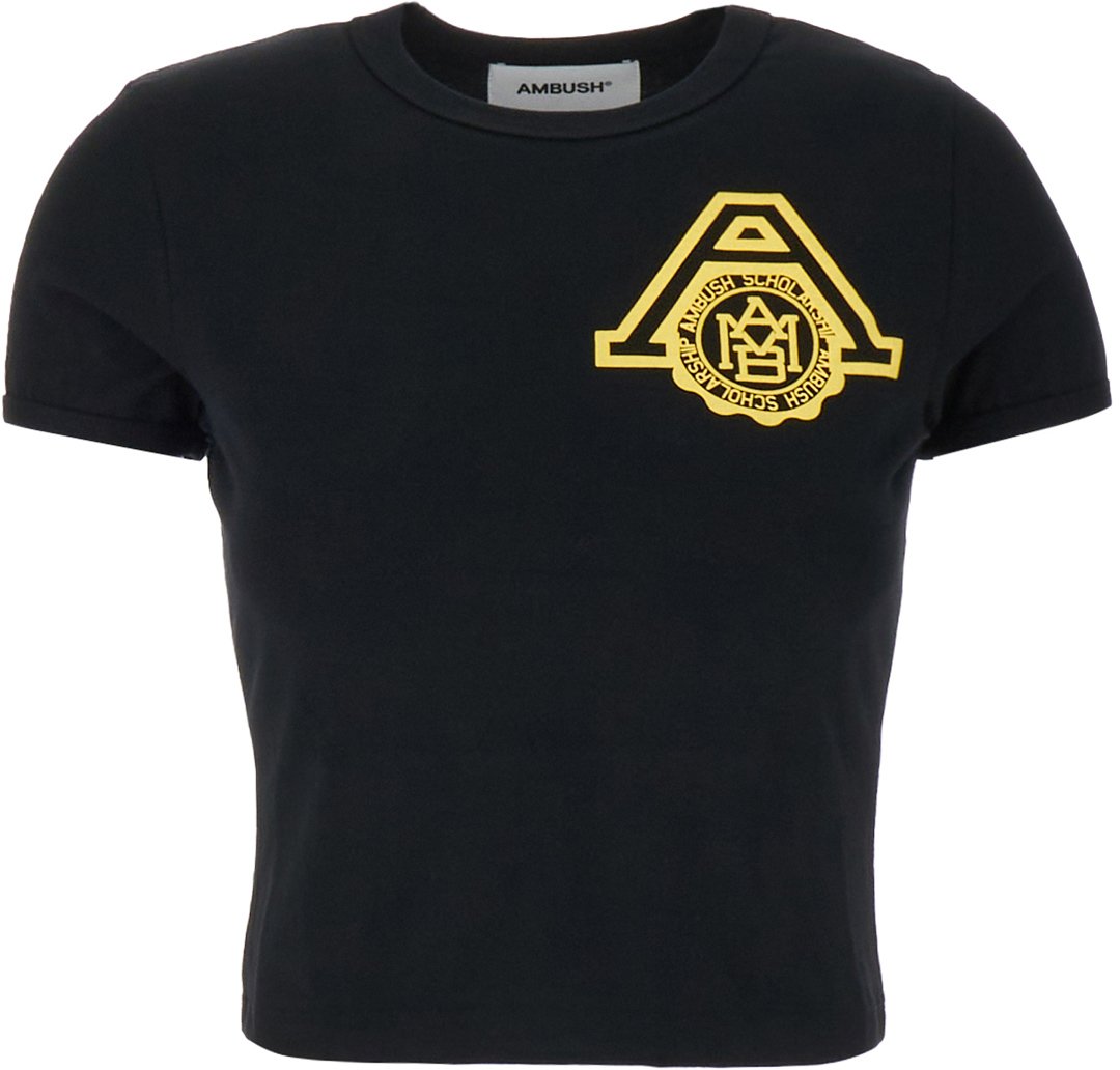 AMBUSH AMBUSH Black cotton t-shirt Zwart