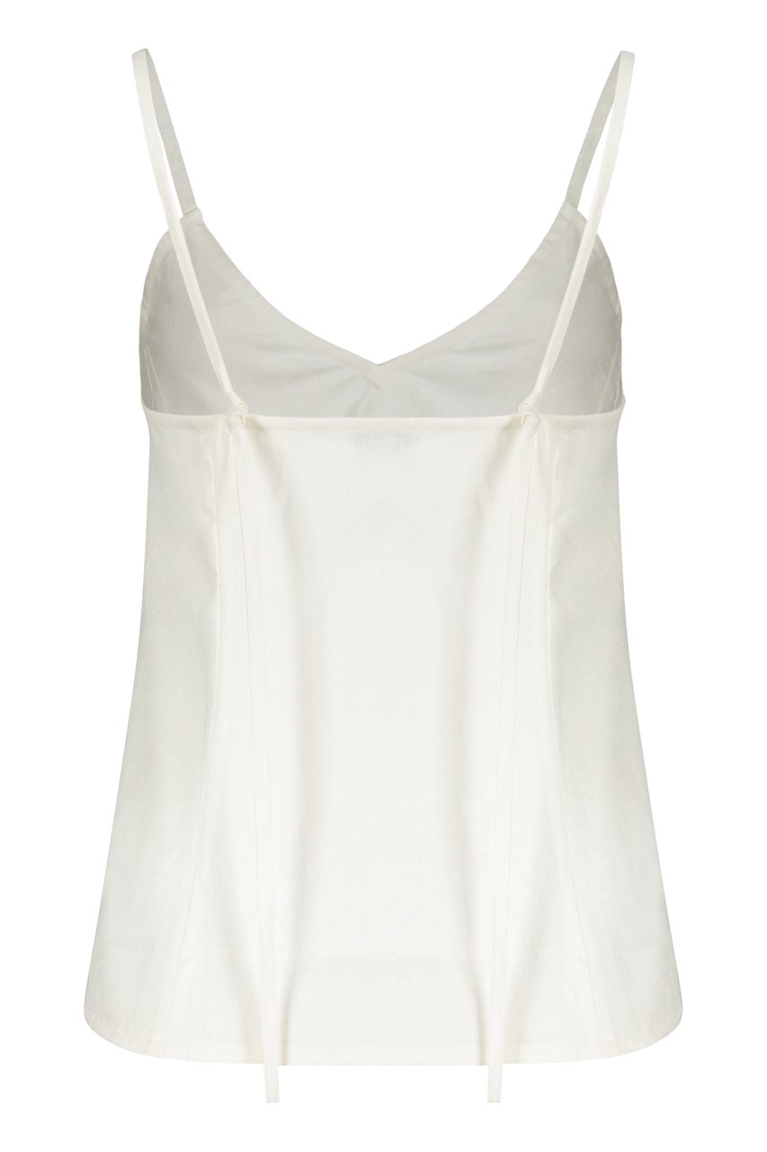 AMBUSH Linen blend tank top Wit