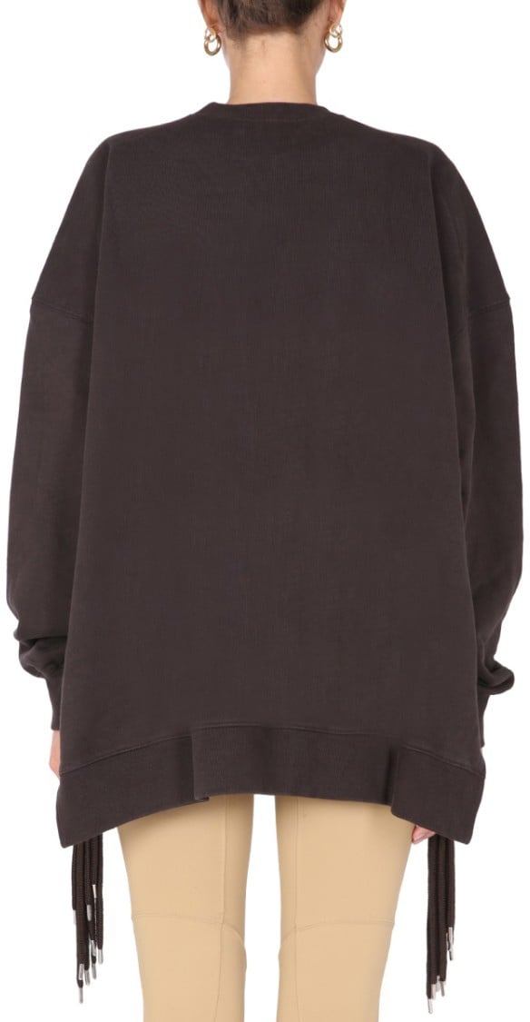 AMBUSH Relaxed Fit Crew Neck Sweatshirt Zwart