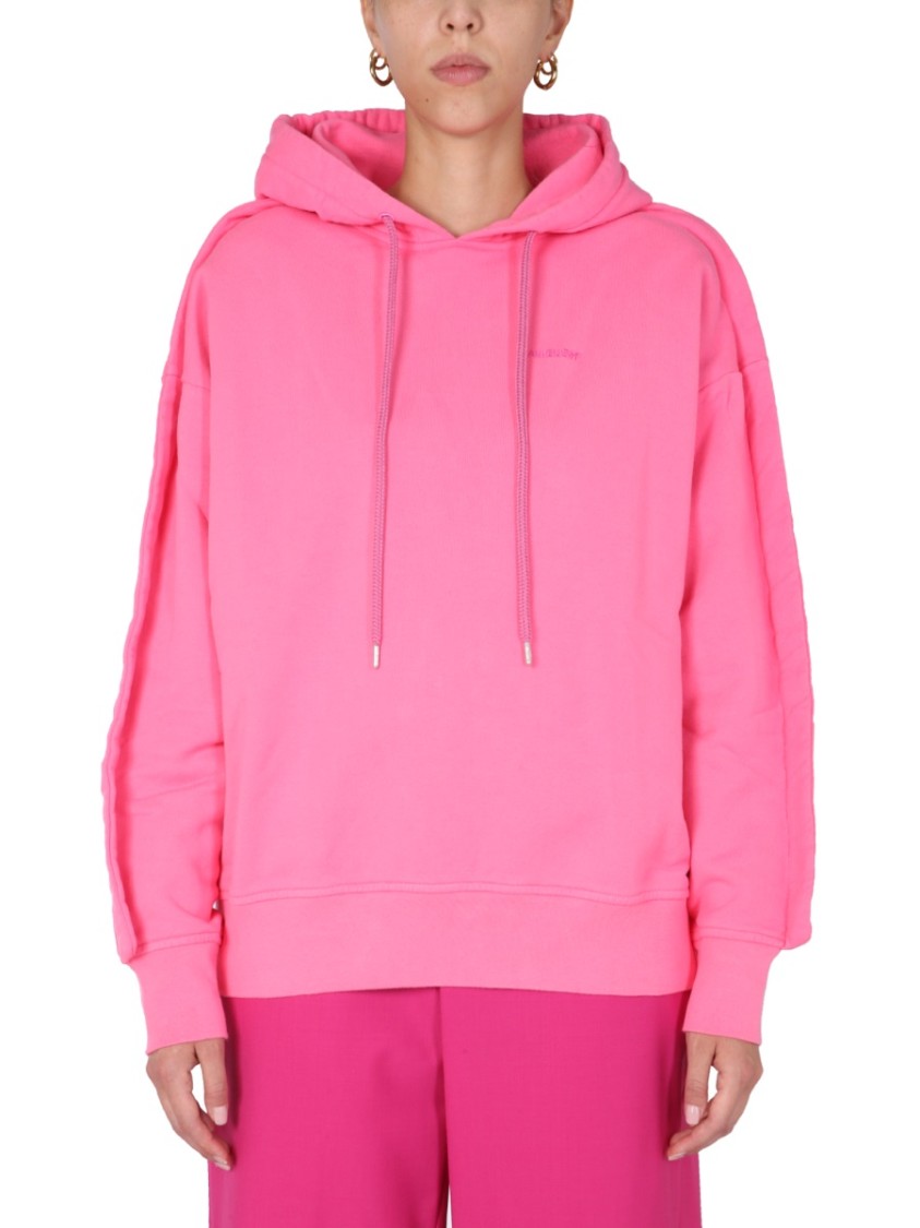 AMBUSH Relaxed Fit Cotton Sweatshirt Roze