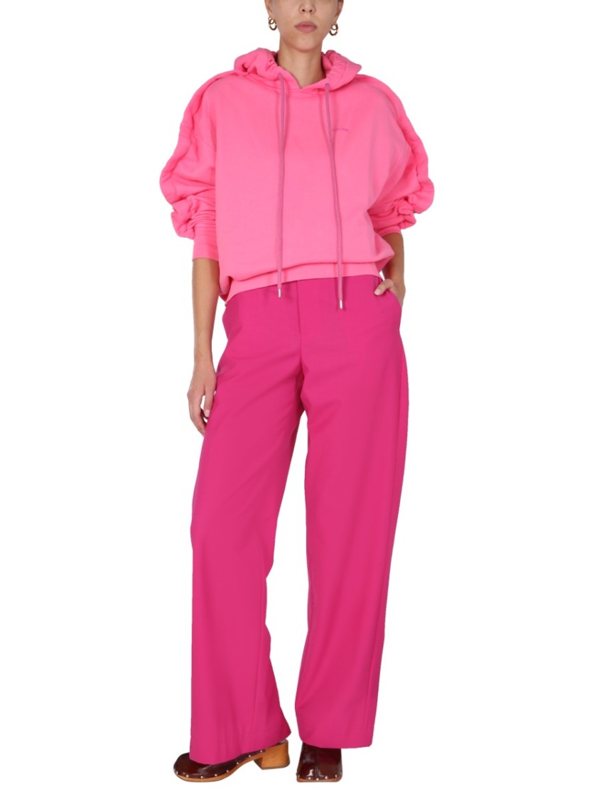 AMBUSH Relaxed Fit Cotton Sweatshirt Roze