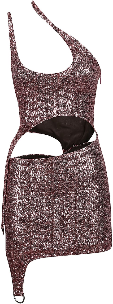 AMBUSH Asymmetric Hole Mini Dress Pink Roze