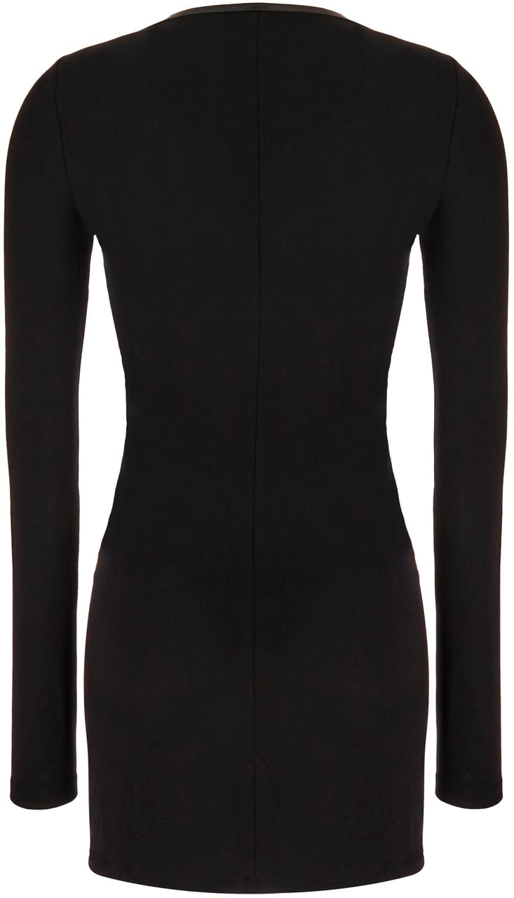 AMBUSH AMBUSH Black stretch viscose mini dress Zwart