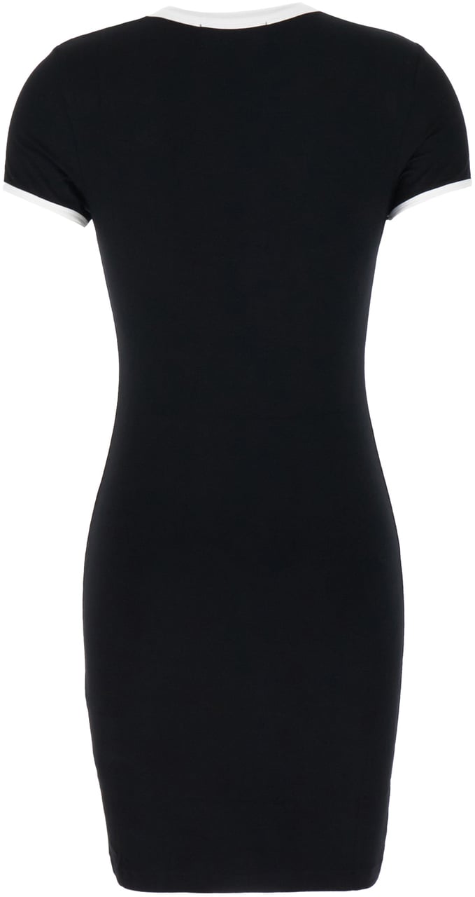 AMBUSH AMBUSH Black viscose stretch t-shirt dress Zwart