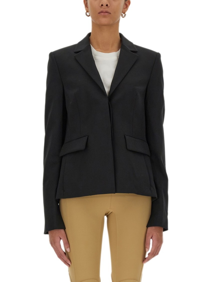 AMBUSH Tailored Single-Breasted Jacket With Notched Lapels Zwart