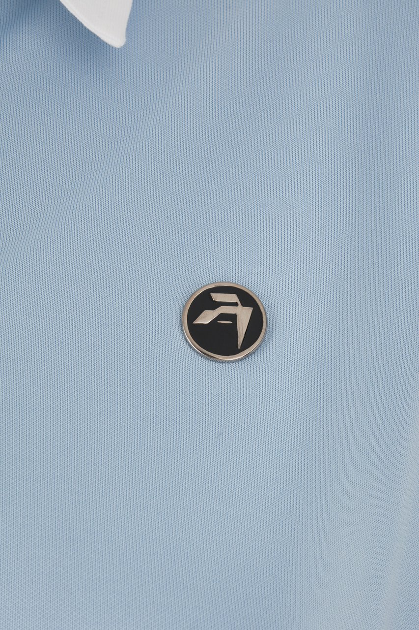 AMBUSH AMBUSH Pastel light blue piquet polo shirt Lichtblauw