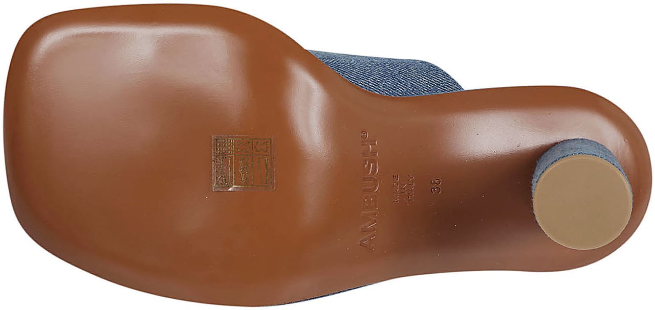 AMBUSH Cushion Mule Blue Blauw