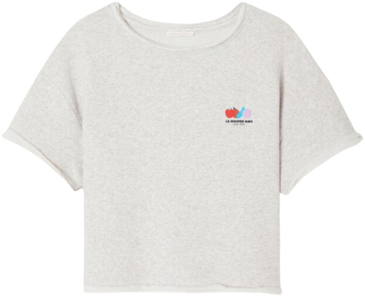 American Vintage American Vintage Atubay T-shirts Lichtgrijs Atu02ae26 Grijs