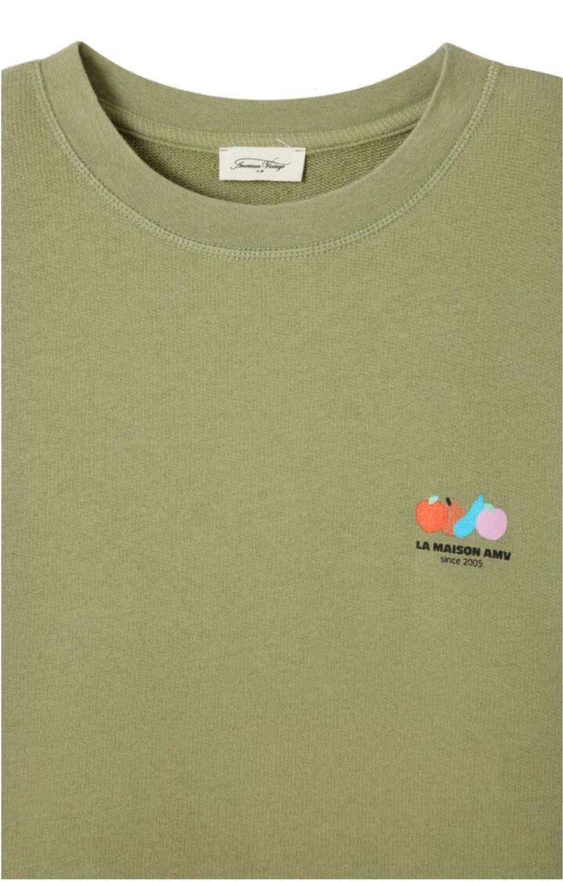 American Vintage American Vintage Atubay Sweaters Groen Atu03de26 Groen