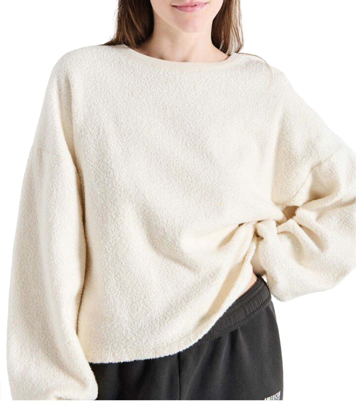 American Vintage American Vintage Bobypark Sweaters Ecru Boby03ae26 Wit