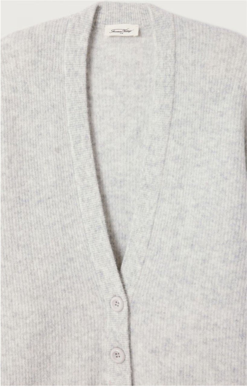 American Vintage American Vintage Damsville Vesten Lichtgrijs Dam19fe26 Grijs