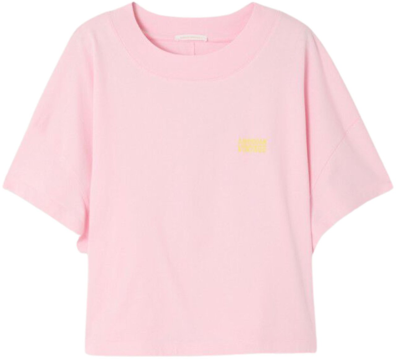 American Vintage American Vintage Gixy T-shirts Lichtroze Gix02be26 Roze