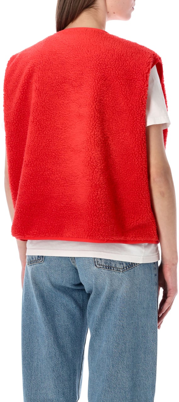 American Vintage Hoktown Gilet Rosso Rood