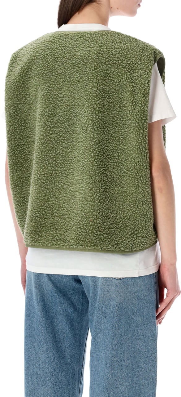 American Vintage Hoktown Gilet Rive Military Green Donkergroen