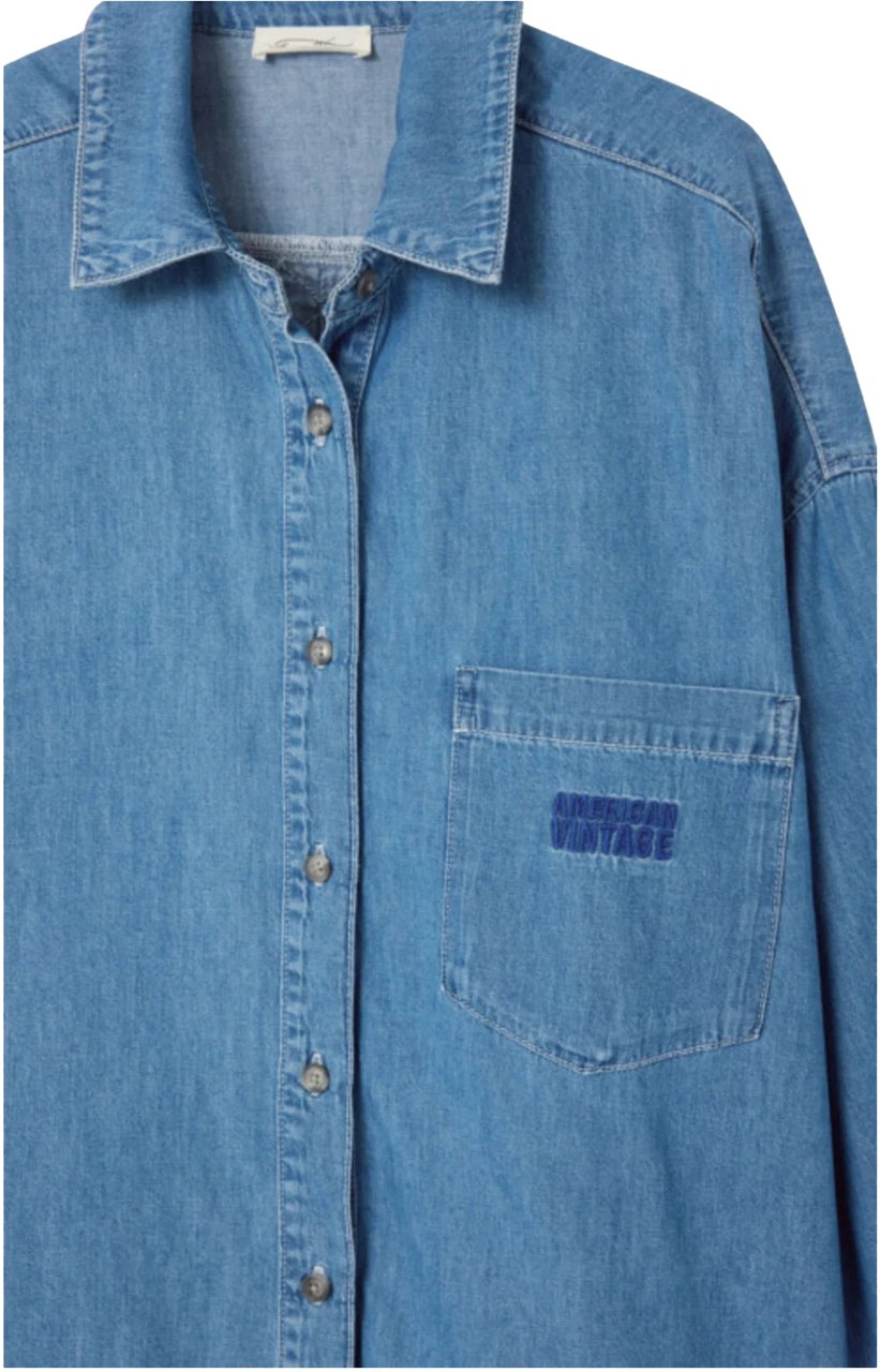 American Vintage American Vintage Izeway Blouses Blauw Ize06ae26 Blauw