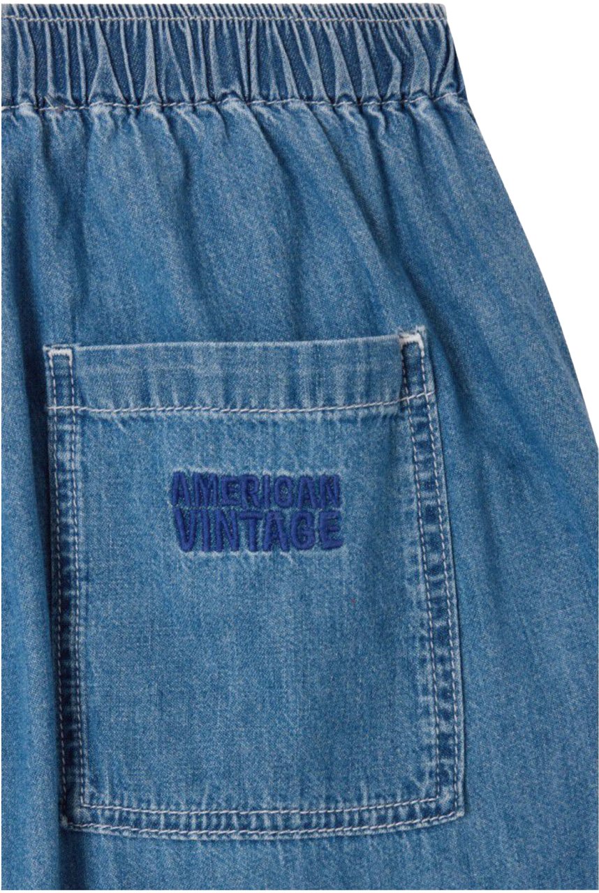 American Vintage Izeway Pantalons Blauw Ize10ae26 Blauw