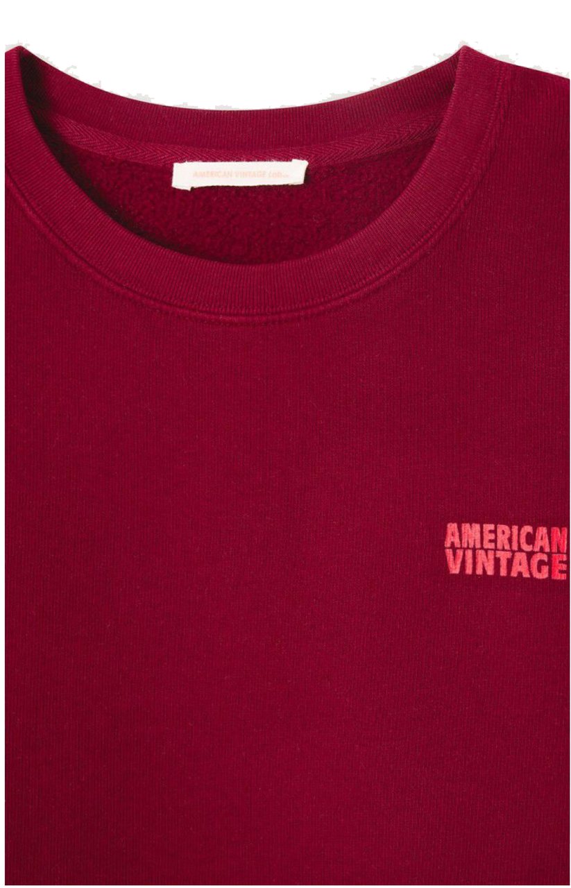 American Vintage American Vintage Izubird Sweaters Bordeaux Izu03ah25 Rood