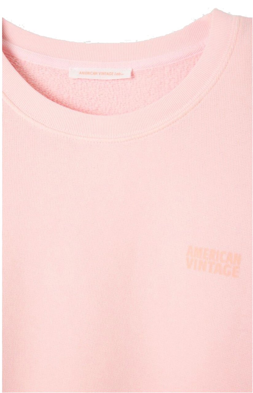 American Vintage American Vintage Izubird Sweaters Lichtroze Izu03ah25 Roze