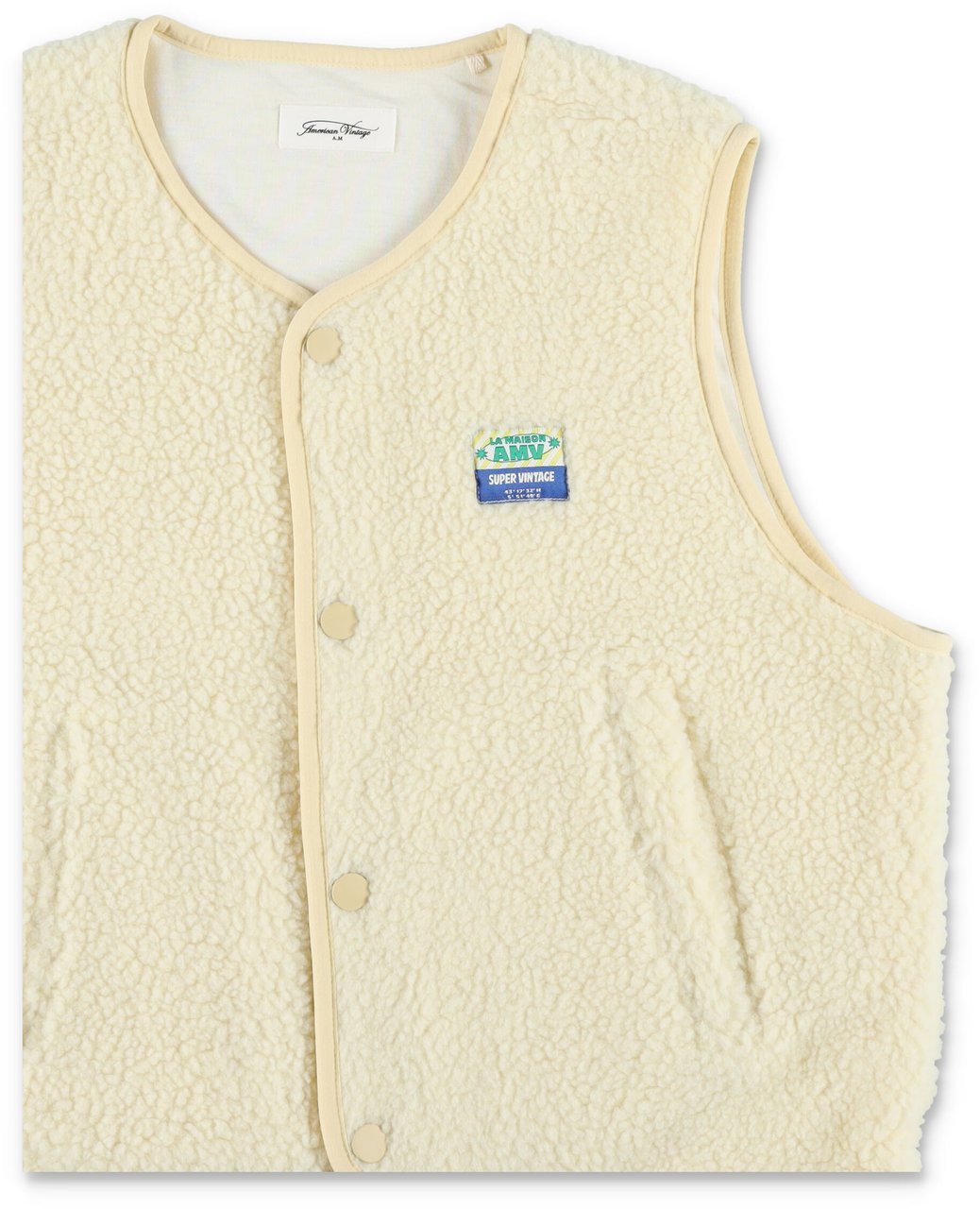 American Vintage Vest Pile Beige Beige