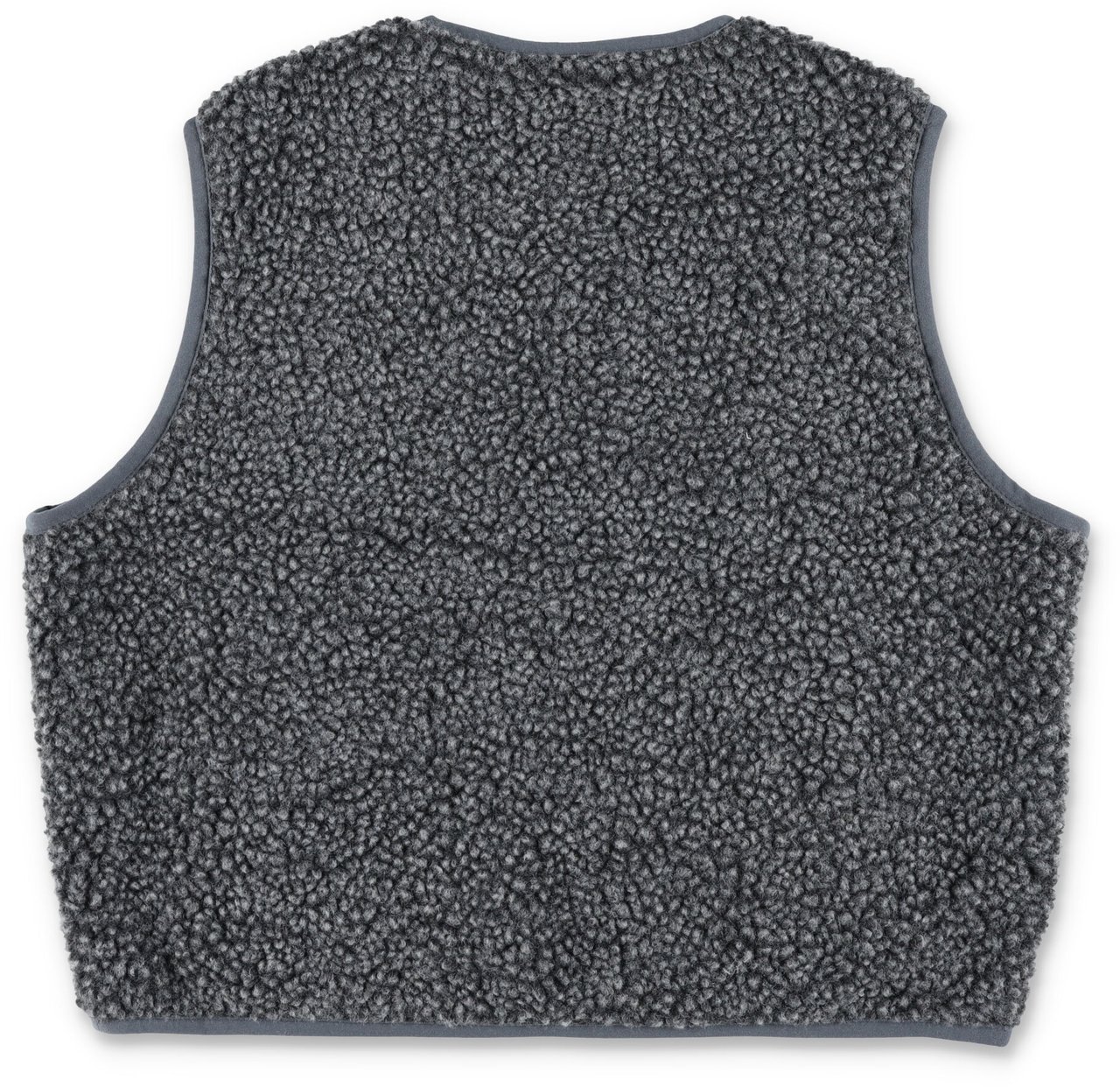 American Vintage Vest Pile Jacket Charcoal Zwart