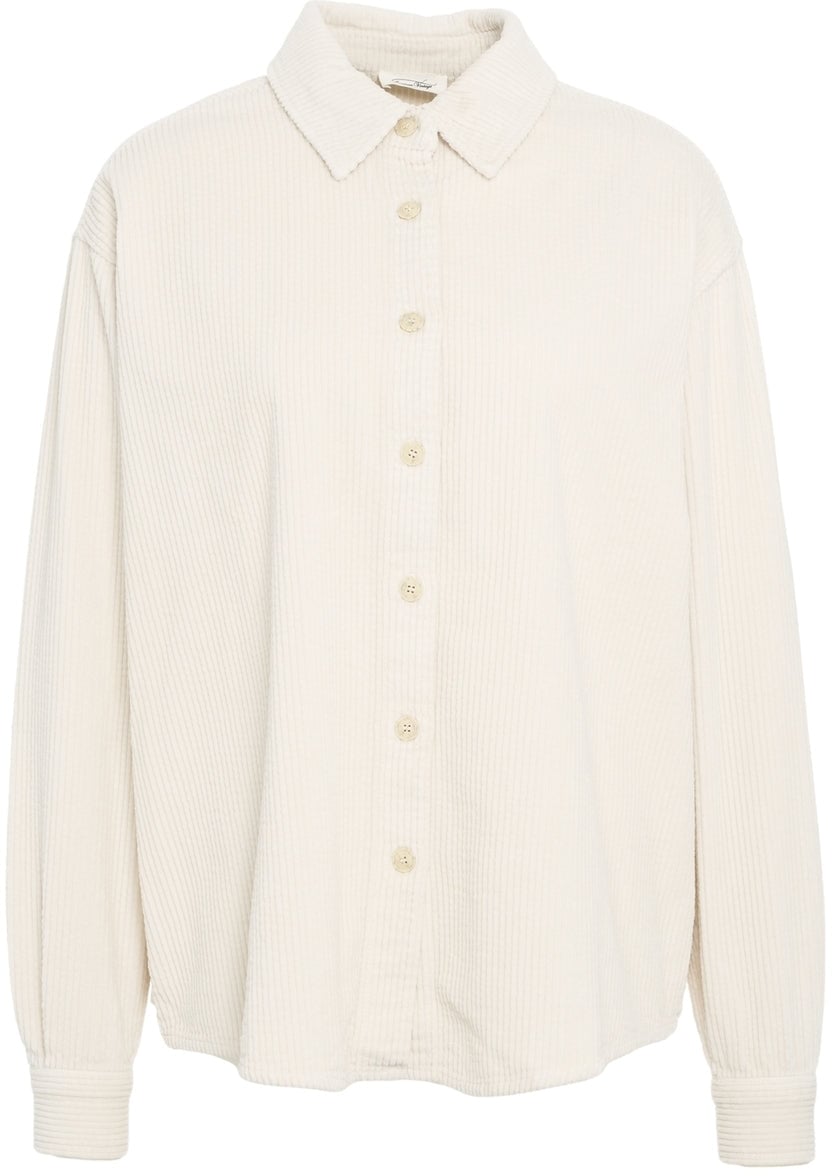 American Vintage Corduroy shirt 'Padow' Wit