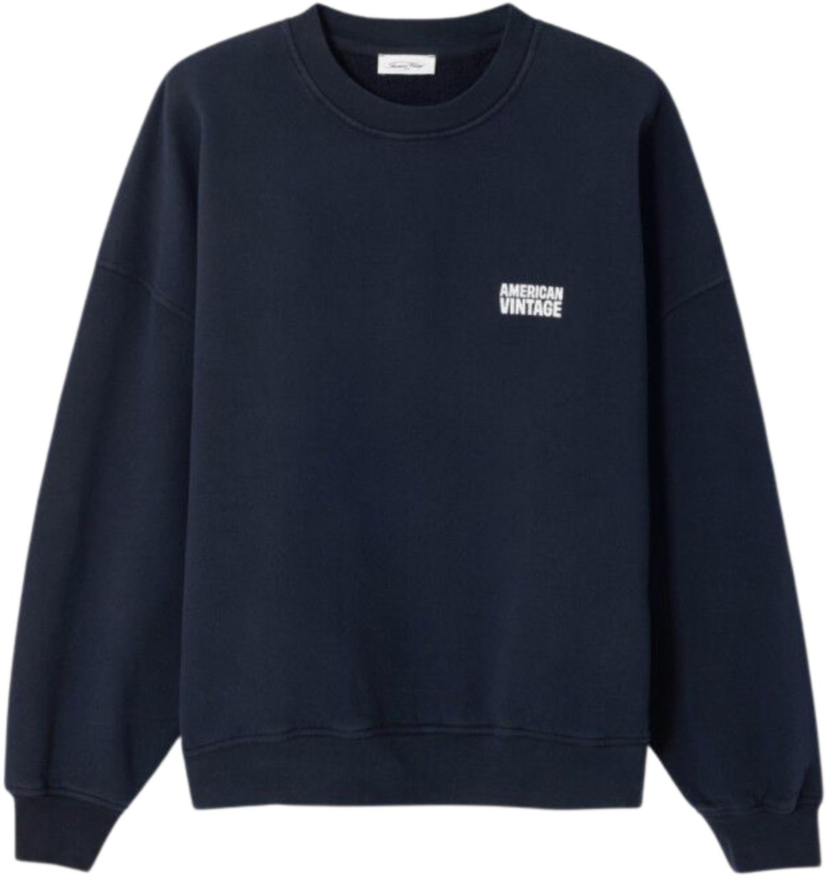 American Vintage American Vintage Plizzy Sweaters Donkerblauw Pli03ce26 Blauw