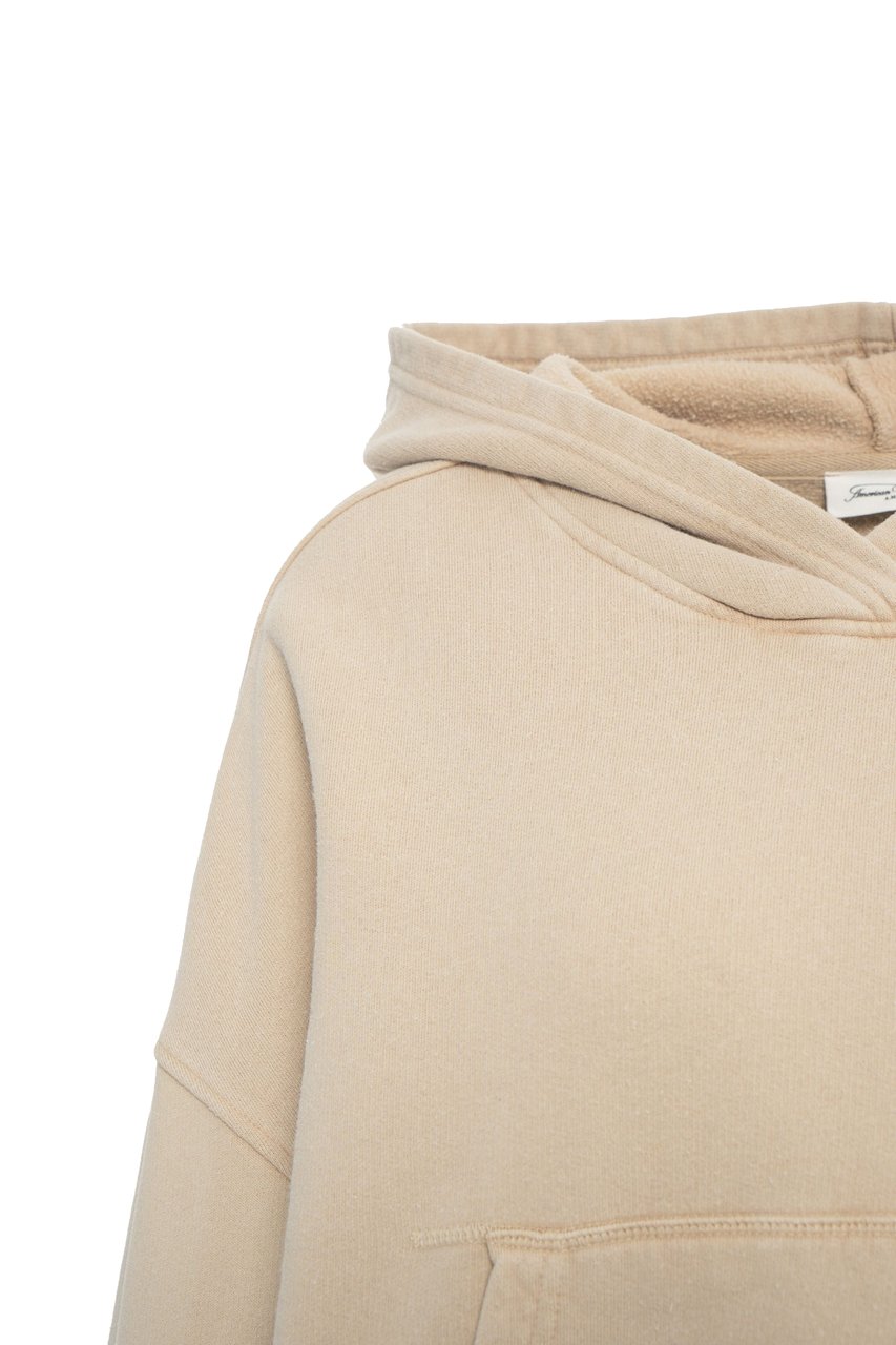 American Vintage Hoodie with logo Beige
