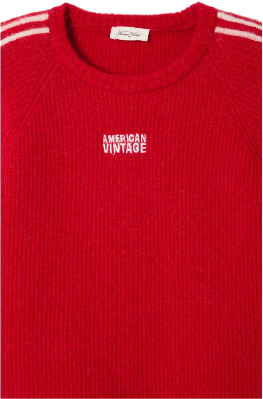 American Vintage American Vintage Vitow Truien Rood Vito18ne26 Rood