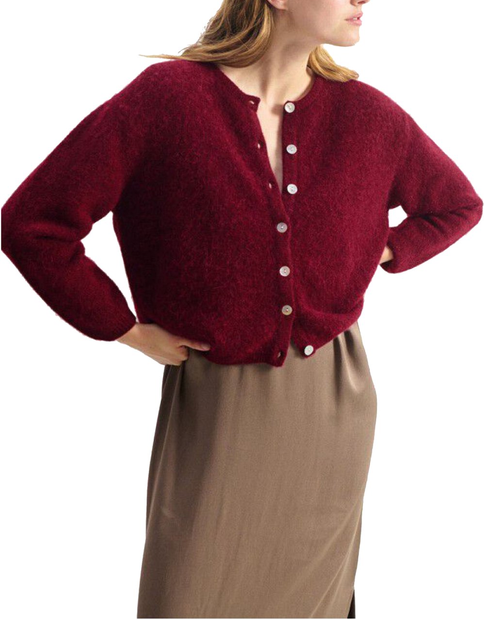 American Vintage American Vintage Vitow Vesten Bordeaux Vito19ee26 Rood