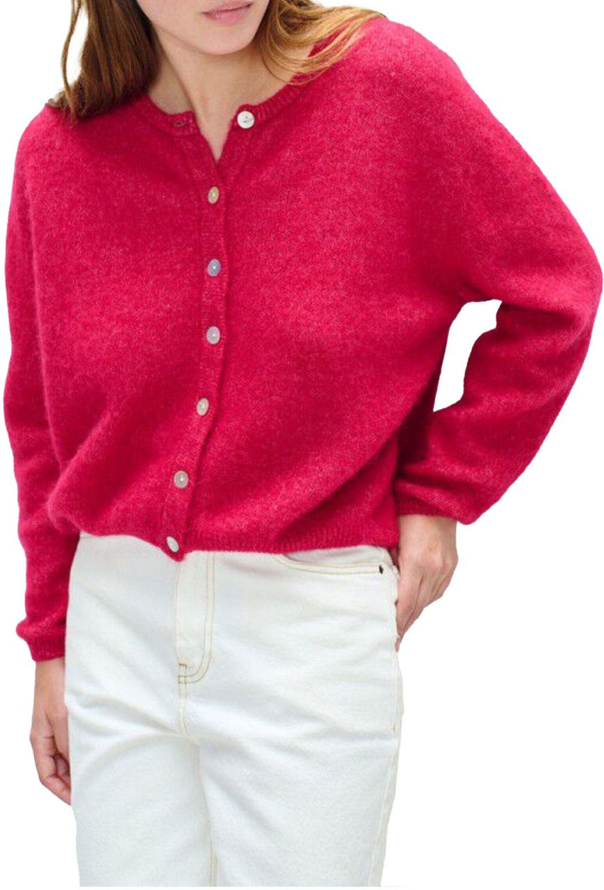 American Vintage American Vintage Vitow Vesten Donkerroze Vito19ee26 Roze