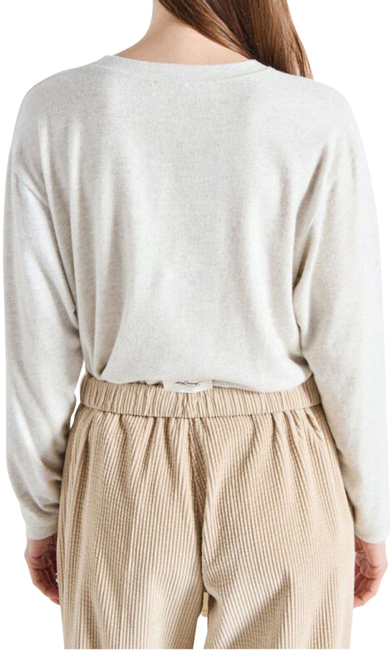 American Vintage American Vintage Ypawood Longsleeves Lichtgrijs Ypa02be26 Grijs