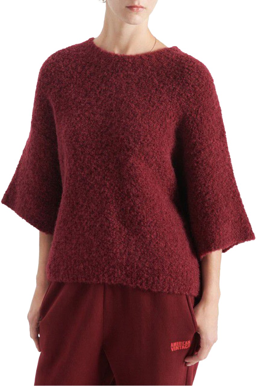 American Vintage American Vintage Zolly Truien Bordeaux Zol18bh25 Rood