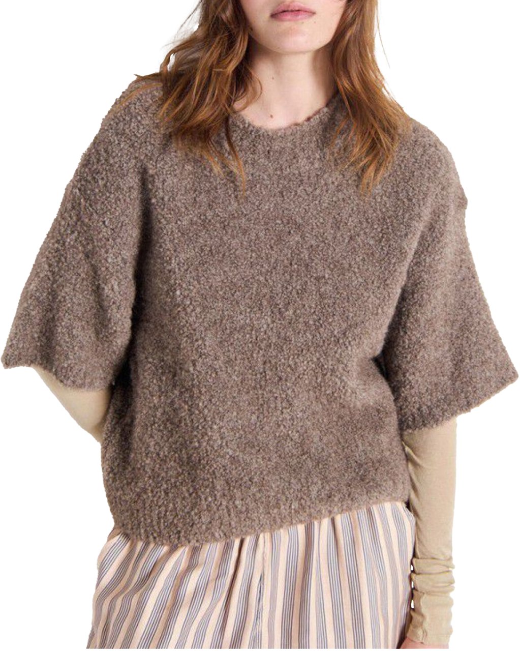 American Vintage American Vintage Zol18bh25 Truien Taupe Zol18bh25 Taupe