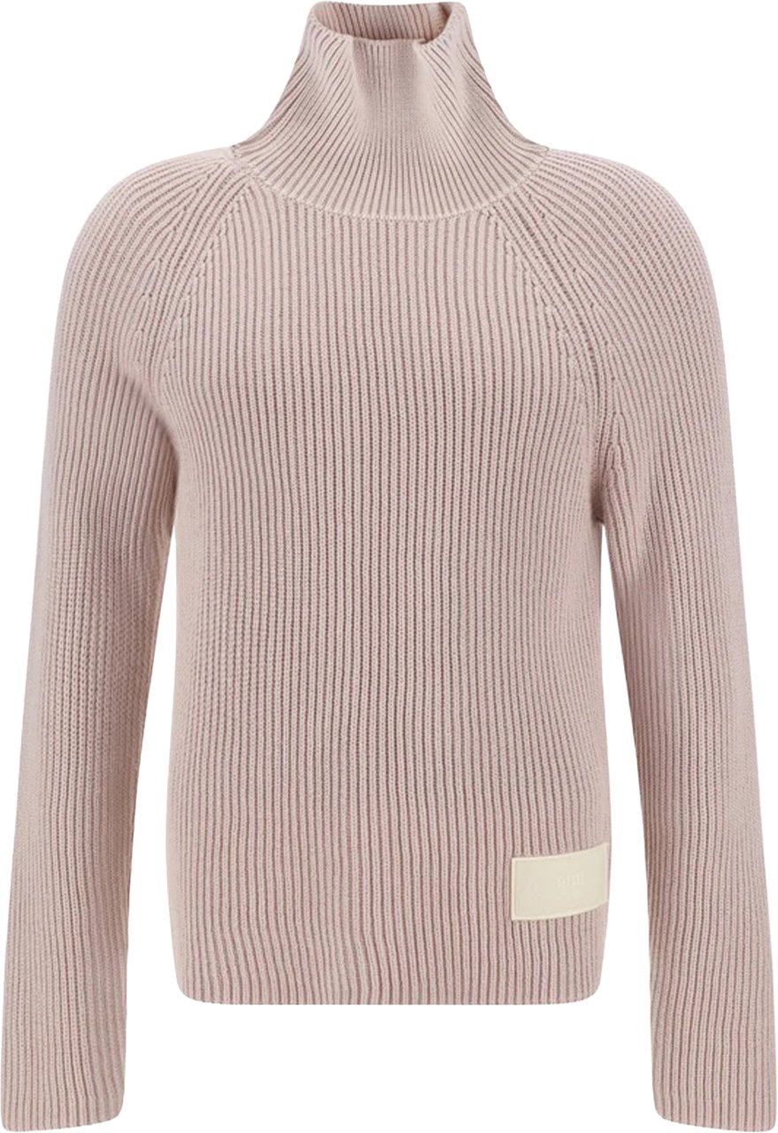 Ami Paris Turtleneck Sweater Roze