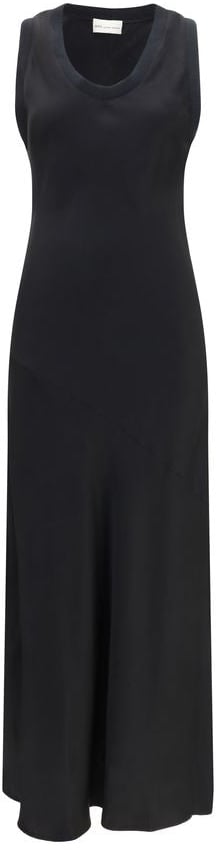 Ami Paris Black Viscose Casual Dress Zwart
