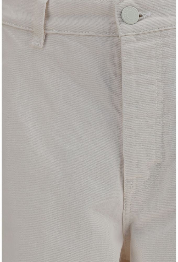 Ami Paris White Cotton Jeans Denim Wit