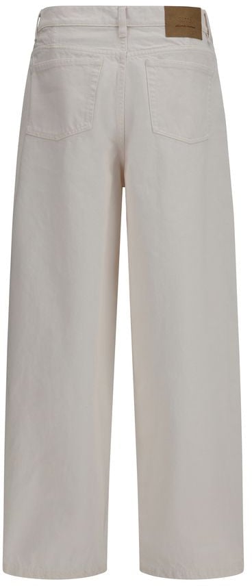 Ami Paris White Cotton Jeans Denim Wit