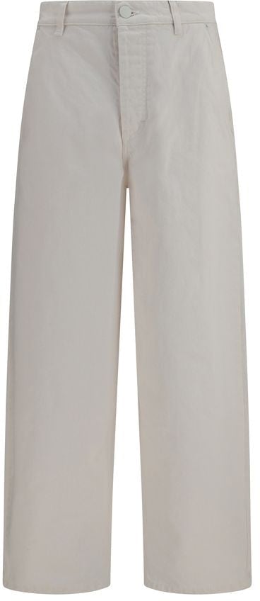 Ami Paris White Cotton Jeans Denim Wit