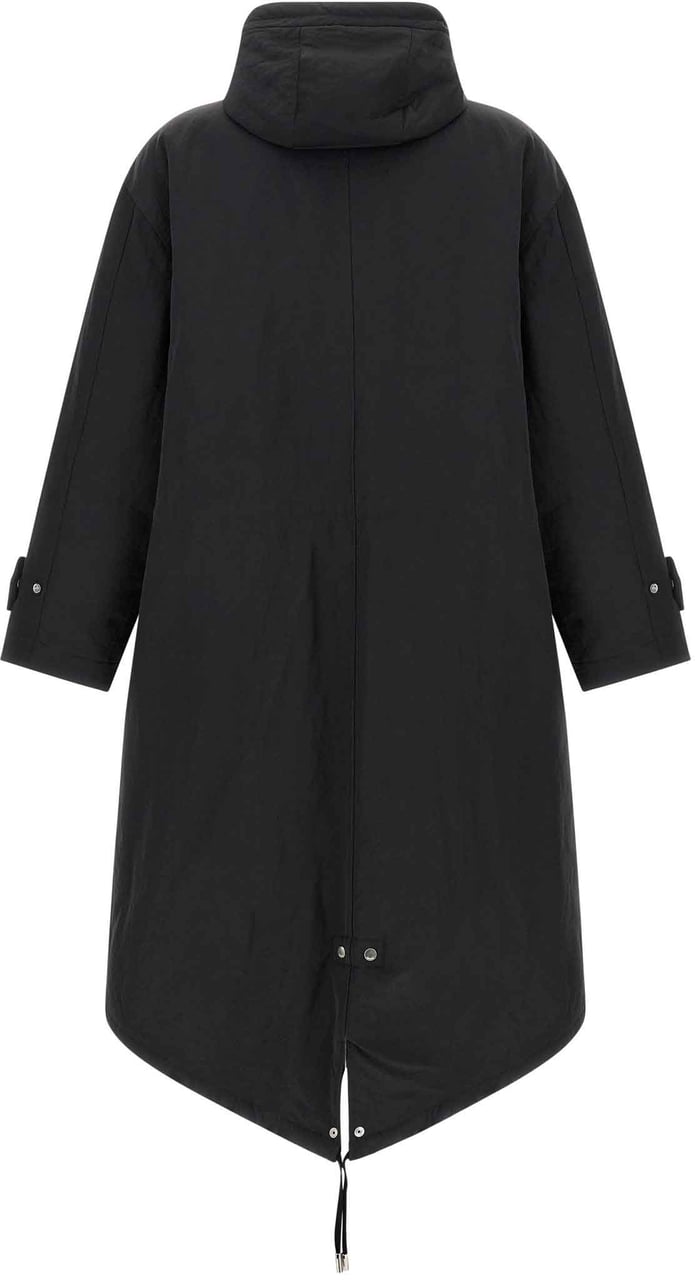 Ami Paris Gray Polyamide Parka Grijs