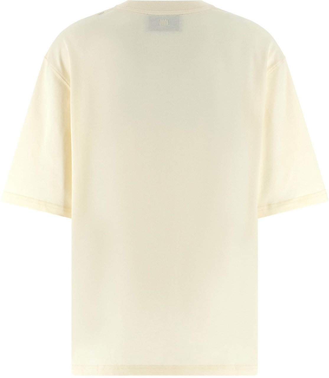 Ami Paris Beige Cotton T-Shirt Bruin
