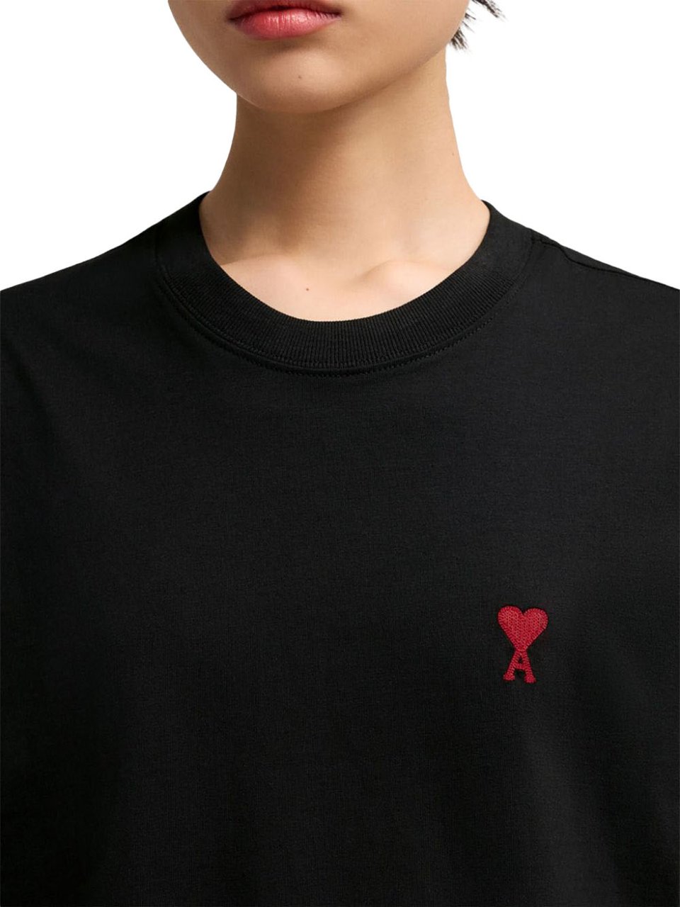 AMI Paris T-Shirts And Polos Noir Zwart