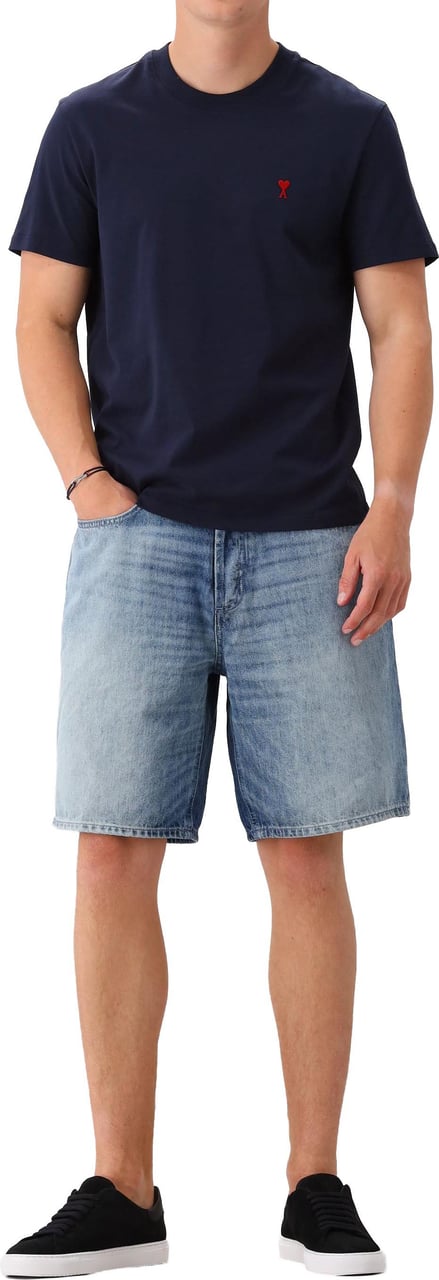 Ami Paris T-shirt Blauw Blauw